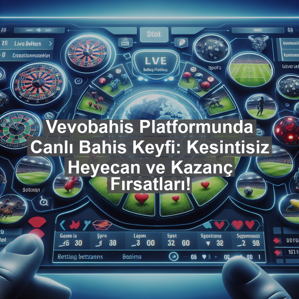 Vevobahis Platformunda Canlı Bahis Keyfi: Kesintisiz Heyecan ve Kazanç Fırsatları!